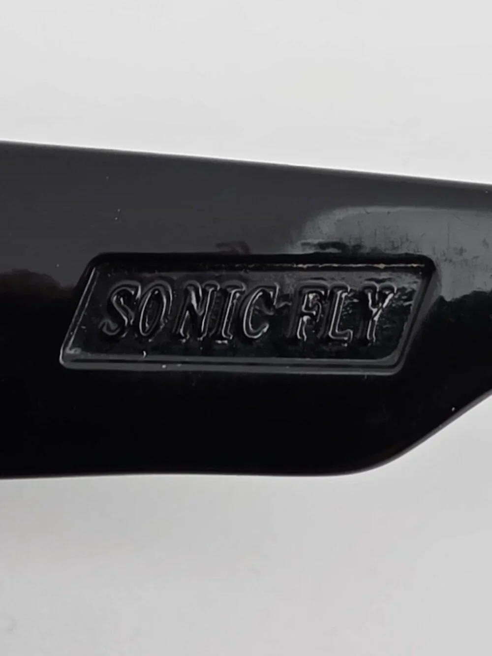 Black Flys Sonic Fly Shiny Black Frame Smoke Grey Lens Sunglasses w/ Case 60mm